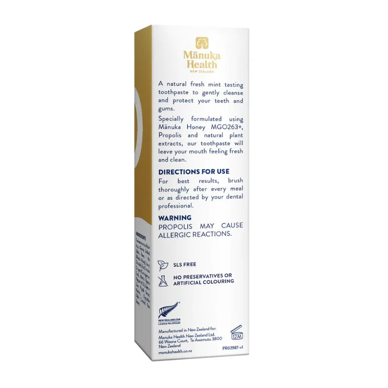 Dentifrice au Miel de Mānuka et à la Propolis